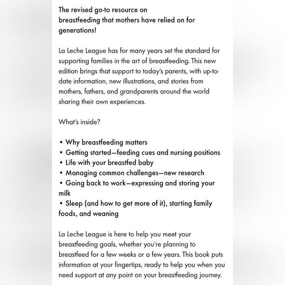 National Bestseller 8th‎ Edition Paperback The Womanly Art Of Breastfeeding - Picture 9 of 9